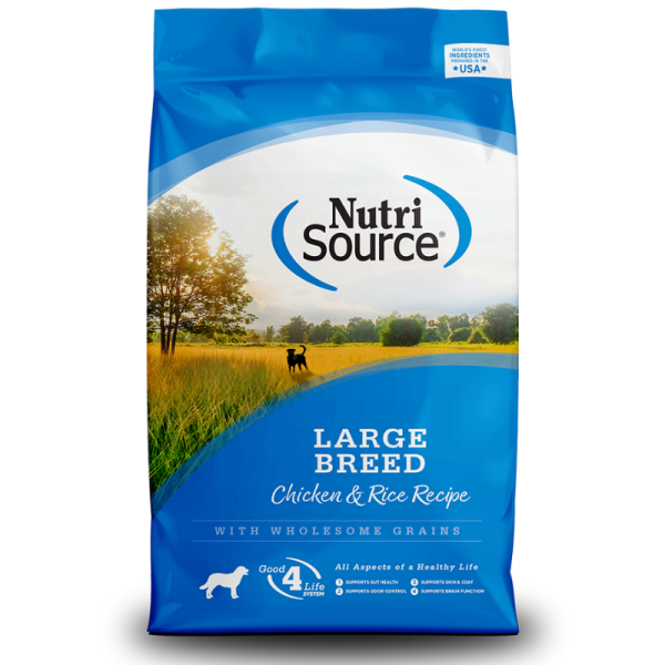NutriSource Pollo y Arroz Adulto Large breed 26LB
