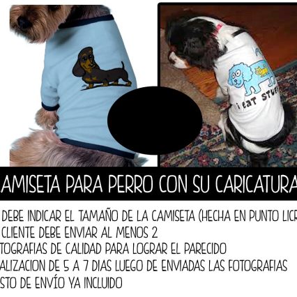 Caricatura Digital de tu mascota enviada por correo