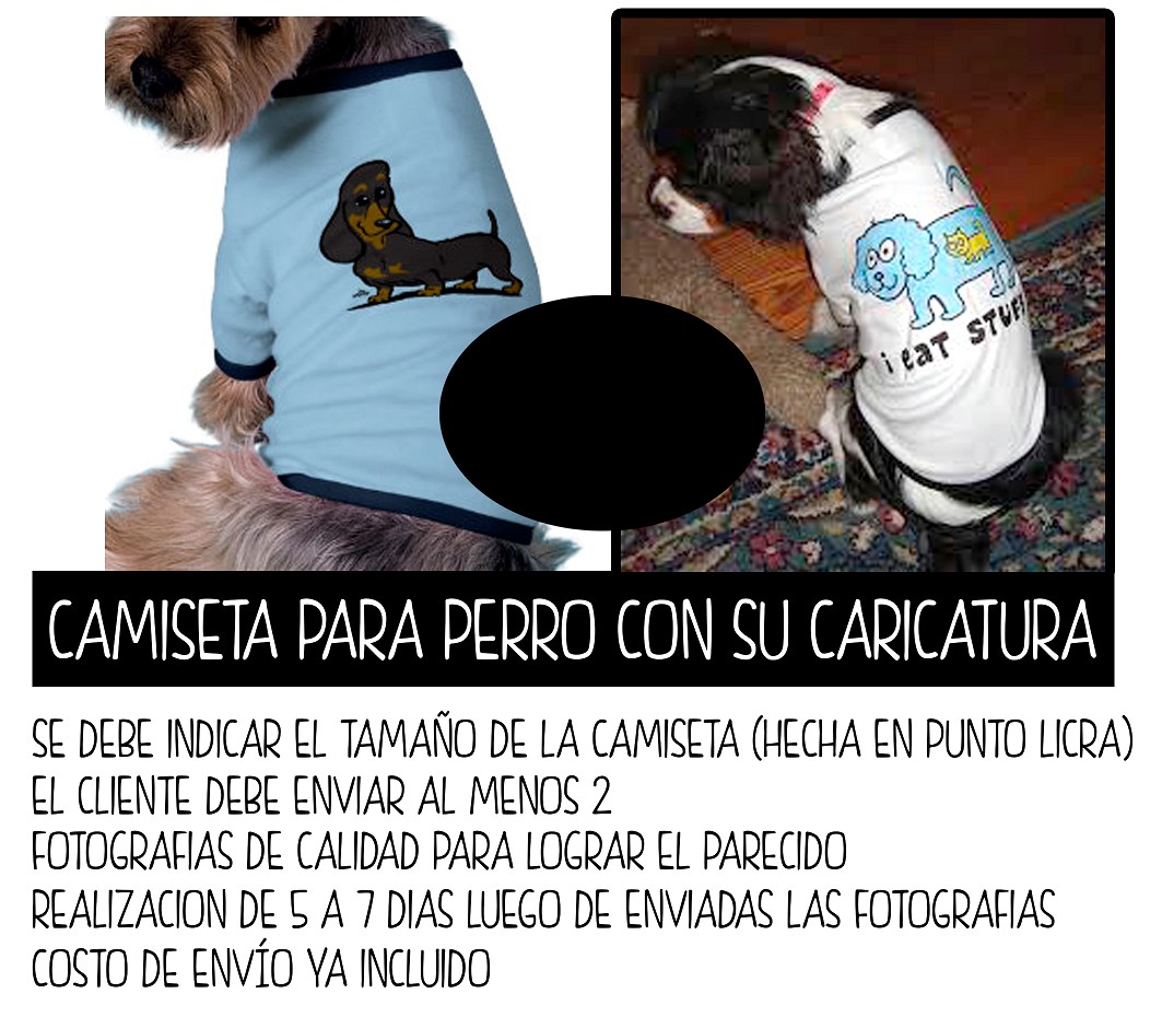 Caricatura Digital de tu mascota enviada por correo