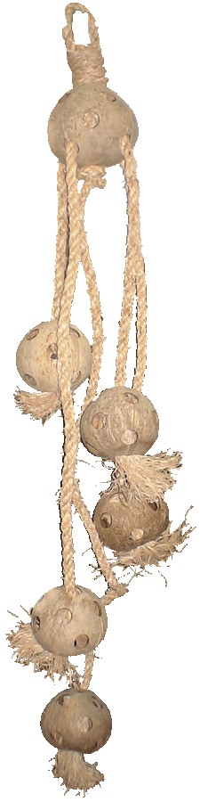 Desestresante Aves Grandes De Nuez De Coco Y Cuerda