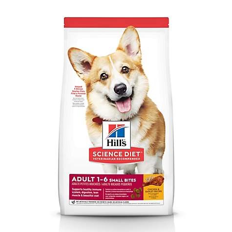 Hill's Science Diet Adult Small Bites Pollo y Arroz, alimento para perros adultos, bocados pequeños