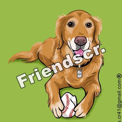 Sticker Golden Retriver