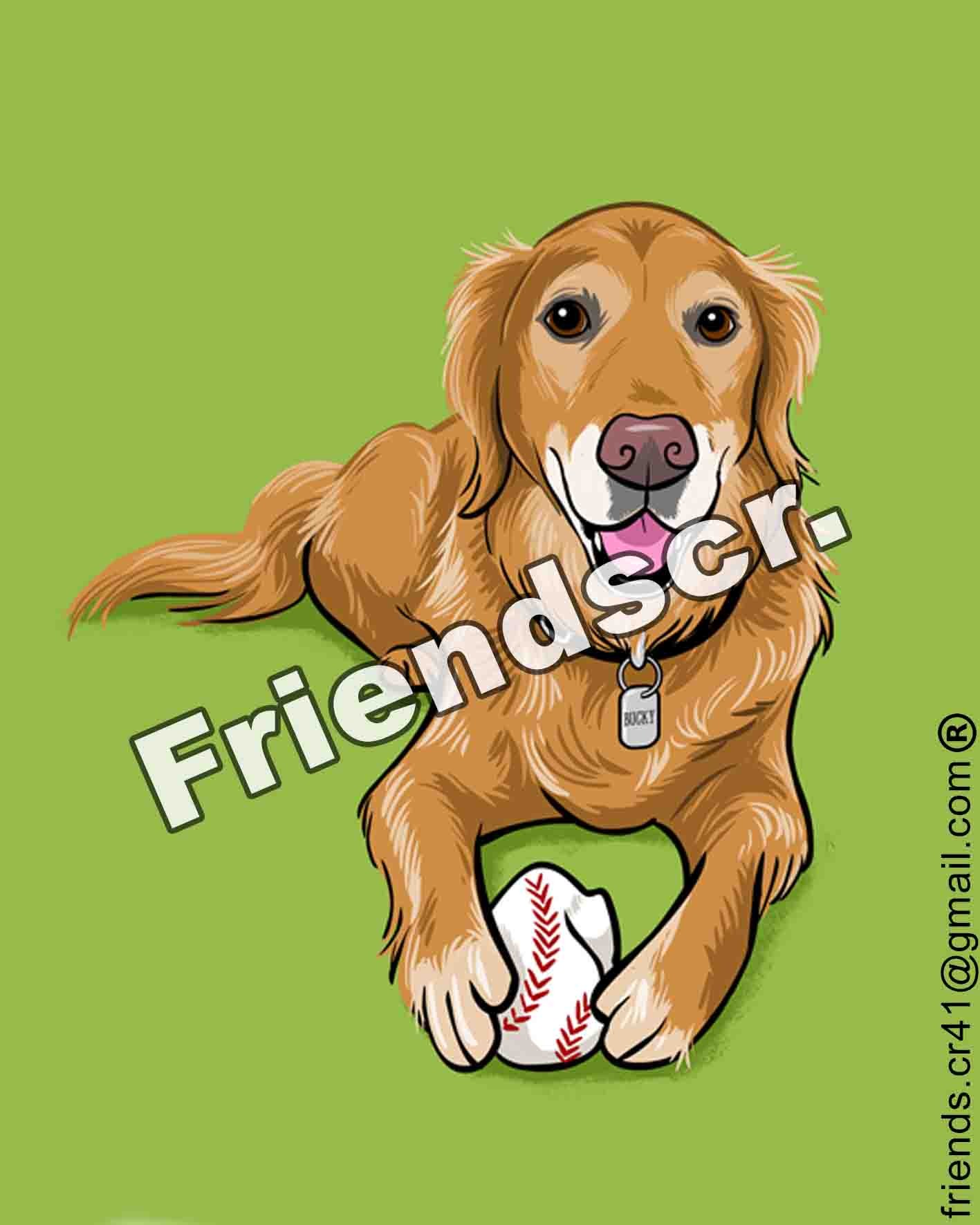 Sticker Golden Retriver