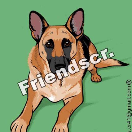 Sticker Deutscher Schäferhund