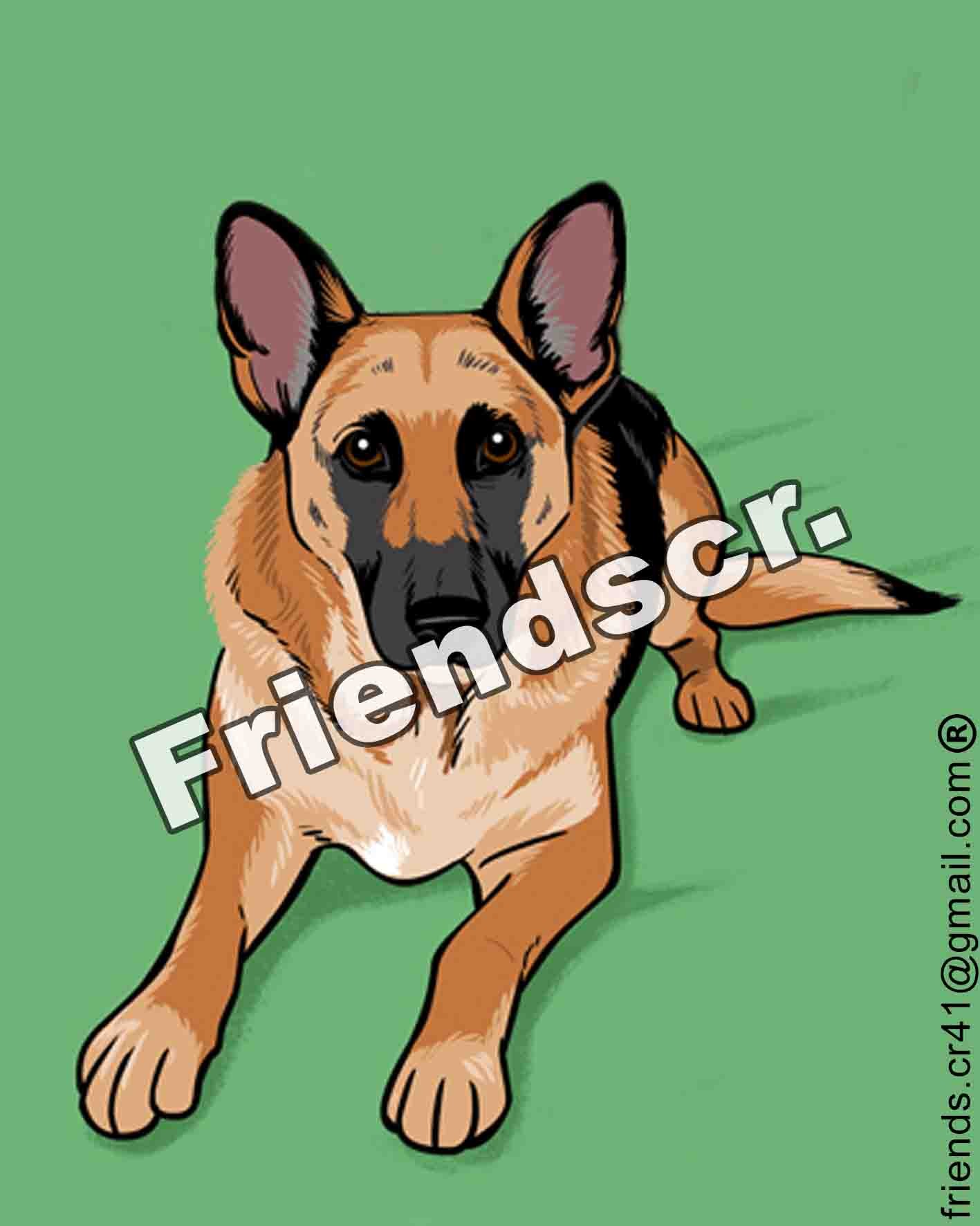 Sticker Deutscher Schäferhund