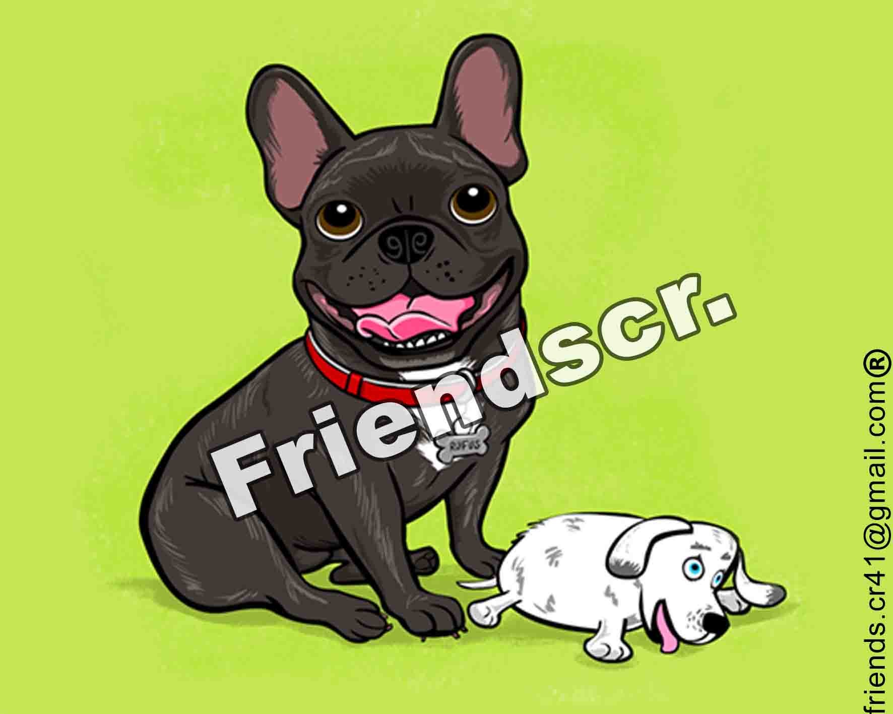 Sticker French Bulldog