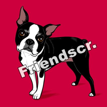 Sticker Boston Terrier