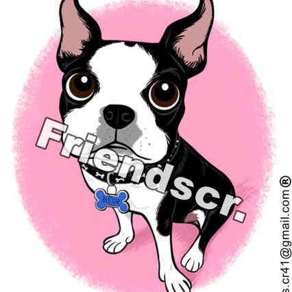 Sticker Boston Terrier