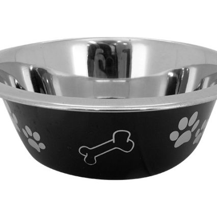Plato Negro Metalico
