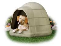 Casa Grande en forma de igloo color Beige.