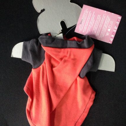 Camisa Naranja con Gris