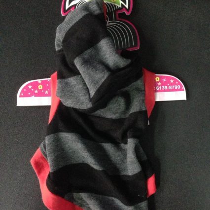 Suéter con gorro Negro y Gris