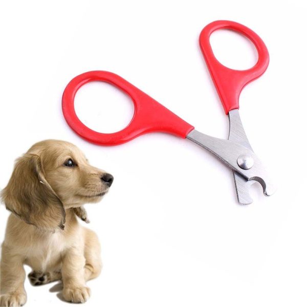 cortauñas tipo tijeras para mascotas rojo jak