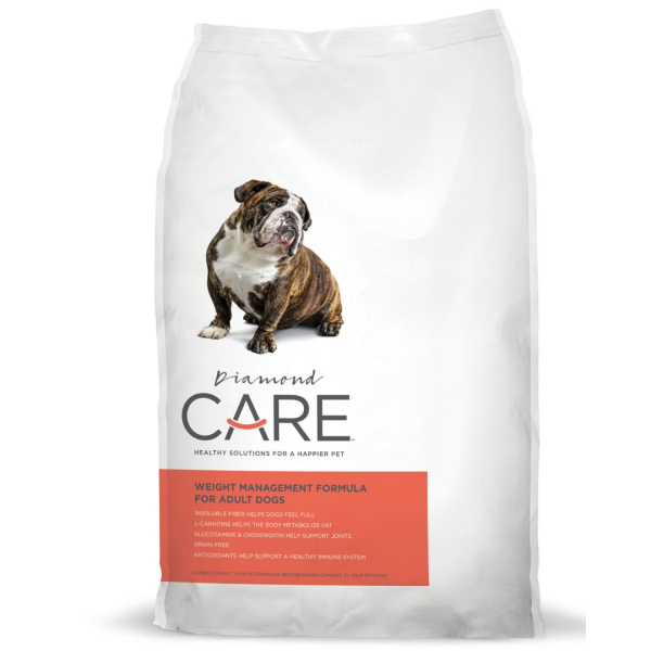 Diamond care weight management formula for adult dogs