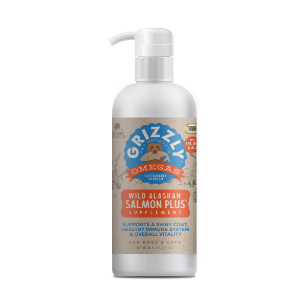 Grizzly Pet Salmon Plus Aceite Para Perros y Gatos