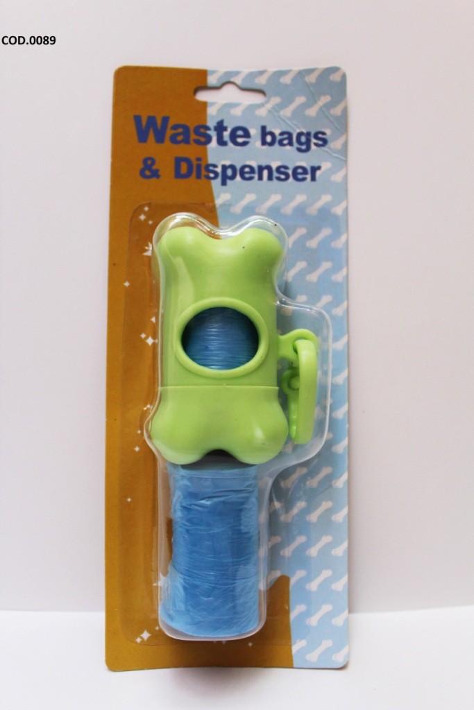 Dispensador de bolsas para perro