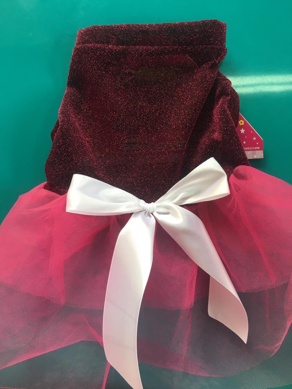 Vestido Sisu's rosa brillante talla M