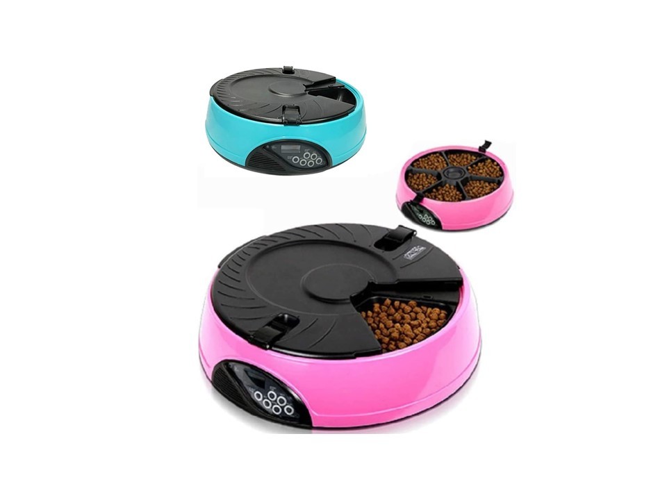 Comedero Automático para perro o gato 6 tiempos