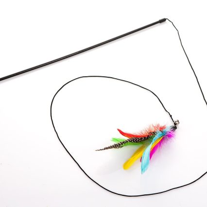 Juguete para gato pluma