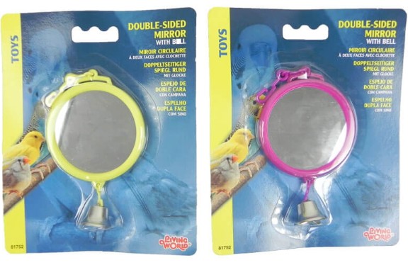 Juguete para aves Espejo y Campana