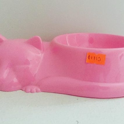 taza plástica gato