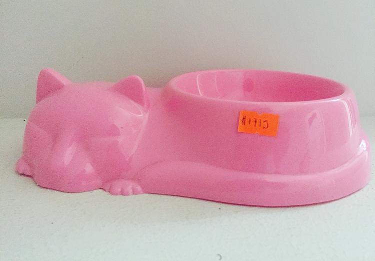 taza plástica gato