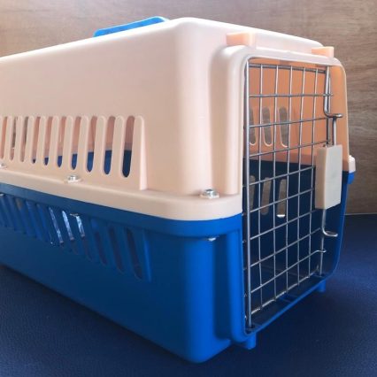 Transportadora pequeña azul