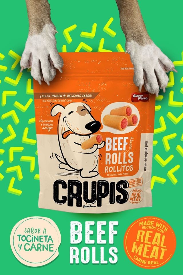 CRUPIS- BEEF ROLLS 170gr