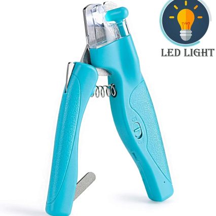 Corta uñas para mascotas con luz LED