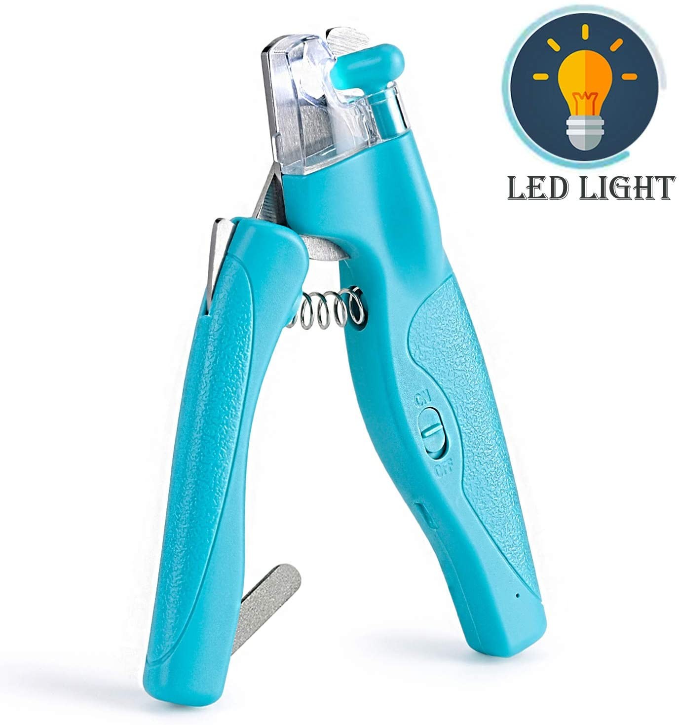 Corta uñas para mascotas con luz LED