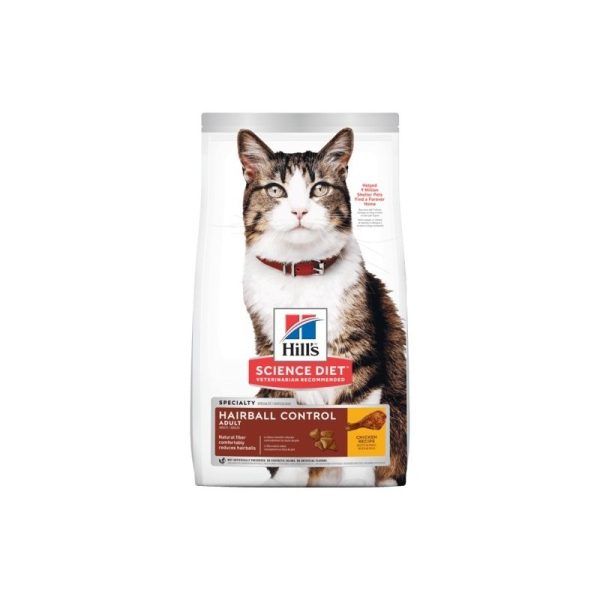 Hill's Science Diet Adult Hairball Control, alimento para gatos adultos control de bolas de pelo