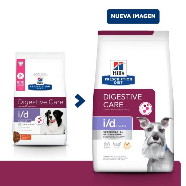 Hill's Prescription Diet i/d, Salud Gastrointestinal Low Fat, Alimento para Perro. 3.85kg