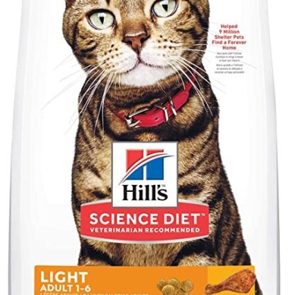 Hill's Science Diet Adult Light, alimento de control de peso para gatos adultos