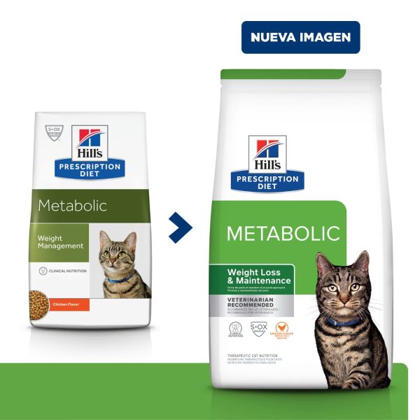 Hill's Prescription Diet Metabolic, Mantenimiento y Cuidado del Peso, Alimento para Gato
