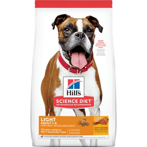 Hill's Science Diet Adult Light, alimento de control de peso para perros adultos
