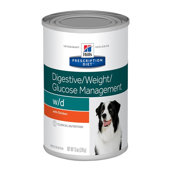 Hill's Prescription Diet w/d, Control de peso para diabético, Alimento para Perro, 0,35 kilos