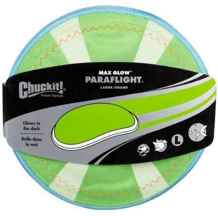 Chuckit Max Glow Paraflight - Frisbee (tamaño grande)