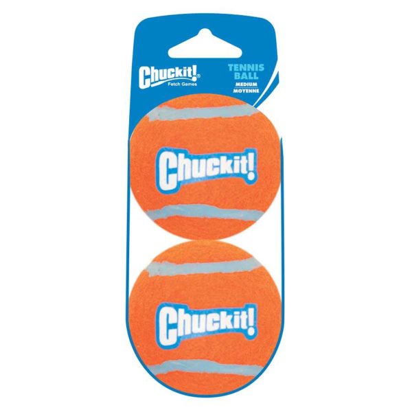 Pelota de tenis Chuckit para perros - 2 unidades medianas