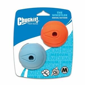 Chuckit! Perro Fetch Juguete Whistler Bola M