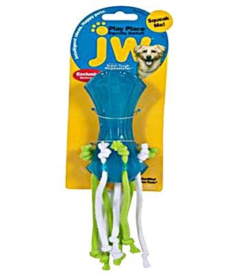 JW SQUEAKY BARBELL