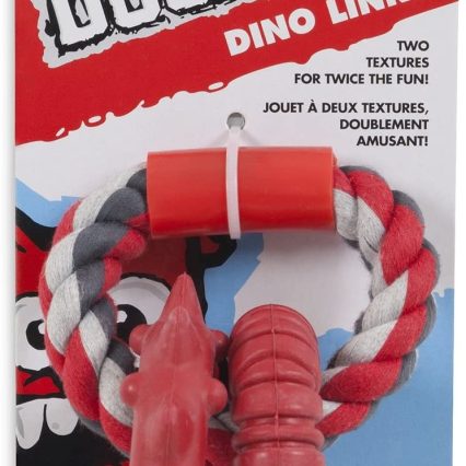 Dogzilla Dino Juguete Link, color rojo/gris/blanco