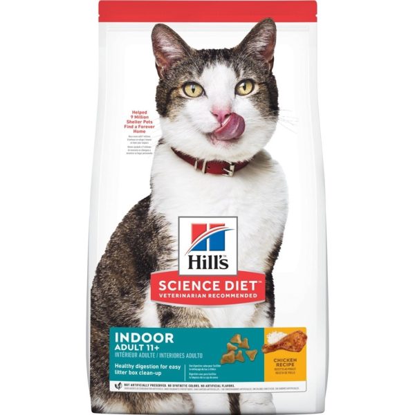Hill's® Science Diet® Adult 11+ Indoor alimento para gatos de interior. 1.58kg