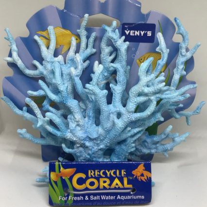 Coral artificial azul hielo