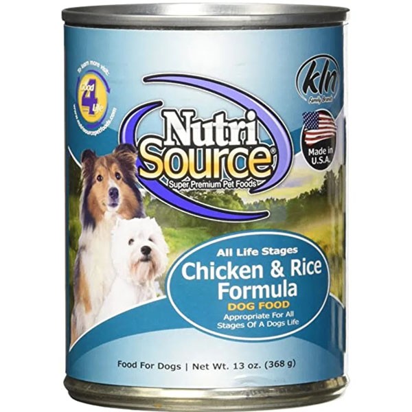NutriSource Alimento en Lata Pollo y Arroz 368gr