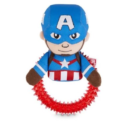 Marvel Avengers Capitán América Spiny Ring Peluche para perro