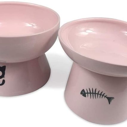 Ceramic Raised Cat Bowls Foreyy