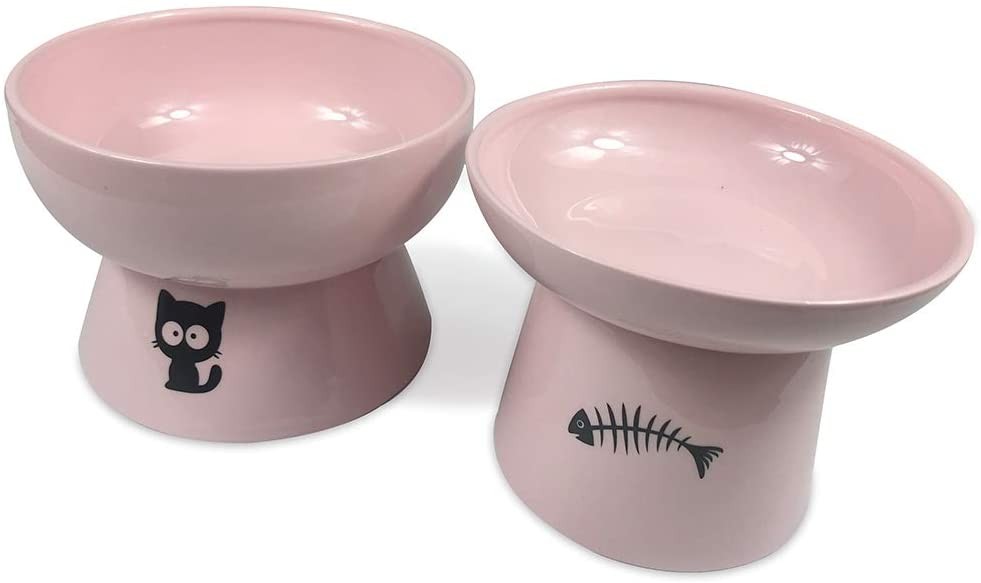 Ceramic Raised Cat Bowls Foreyy