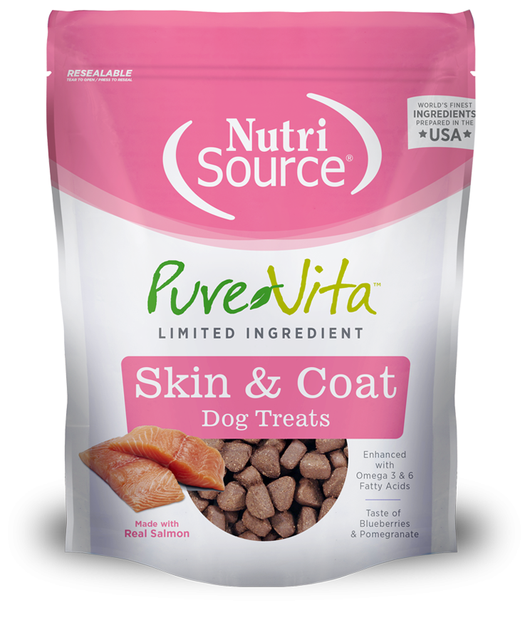 Nutrisource Pure Vita Skin & Coat Treats para perro