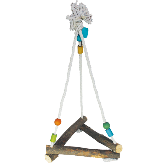 COLUMPIO TRIANGULAR PARA AVES ANIMAL PLANET