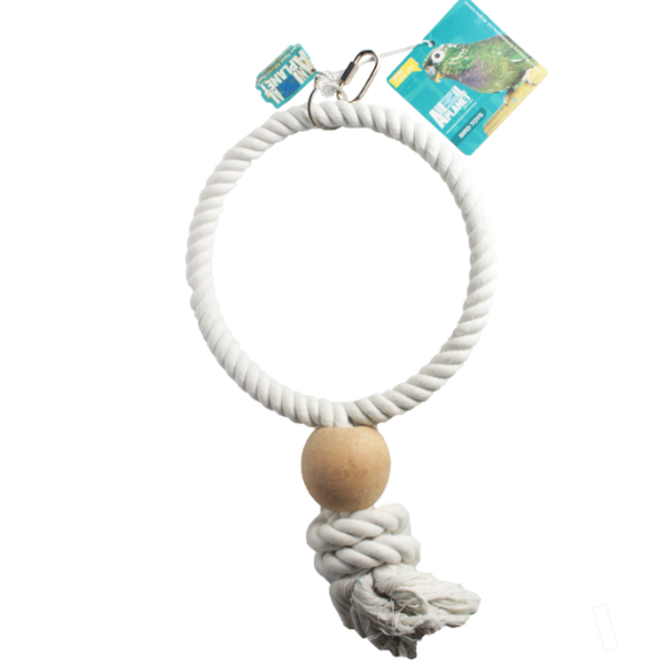 JUGUETE ARGOLLA MECATE CON MADERA ANIMAL PLANET